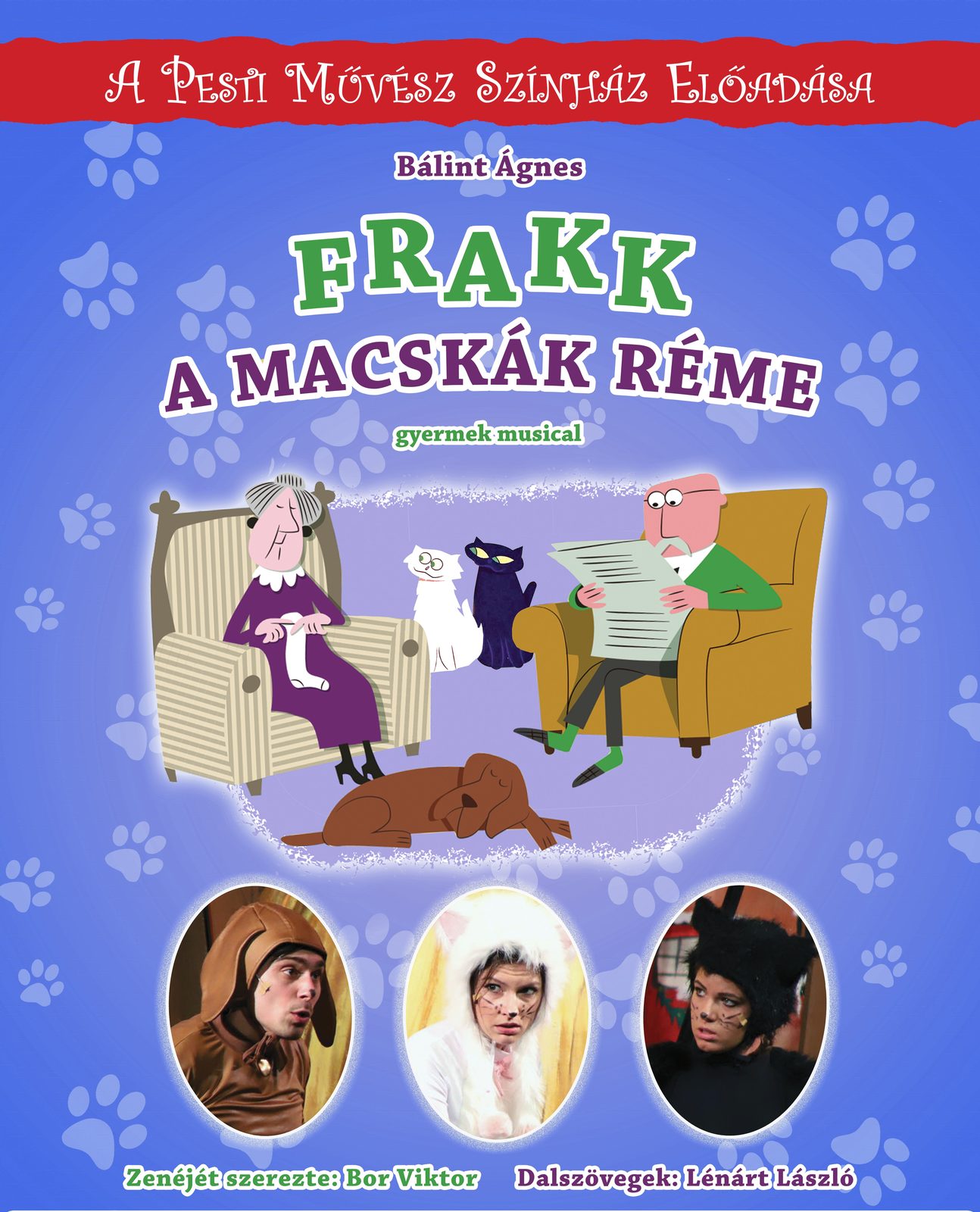 Frakk, a macskák réme – a Fogi Gyermekszínház eredeti előadásplakátja